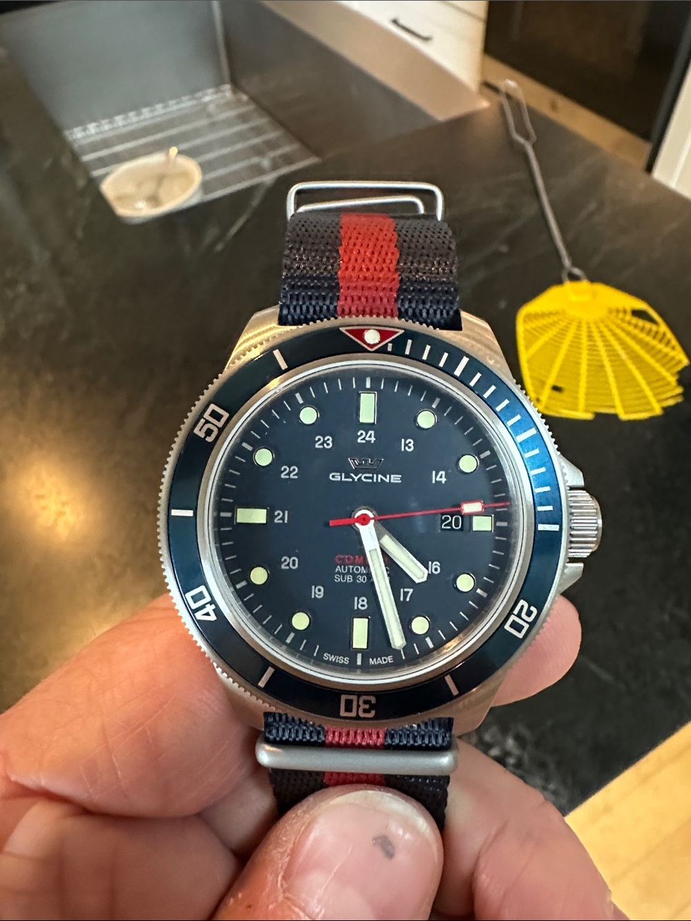 Glycine Combat Sub 46 Automatic Dive Watch – Navy Dial